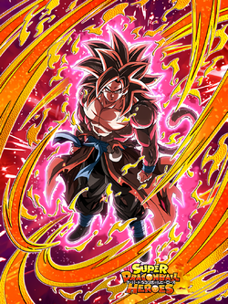 Blazing Crimson Power-Up Super Full Power Saiyan 4 Limit Breaker