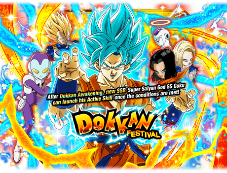 Dokkan Festival Super Saiyan God SS Goku Dragon Ball Z Dokkan