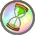 Hour glass medal