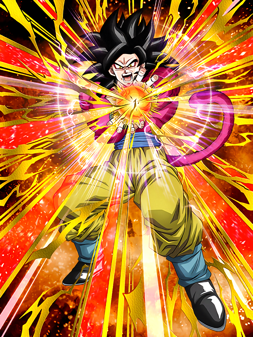 2 pçs/set acg dos desenhos animados dragon ball gt super saiyan 4 max son  goku