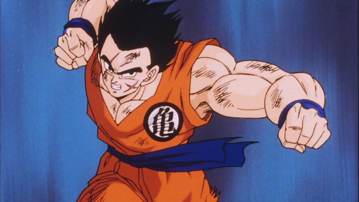 the wiki says yamcha is 6'0 150lbs but hes lying bc if he were really 6'0  he'd be AT LEAST 185lbs w that physique : r/Dragonballsuper