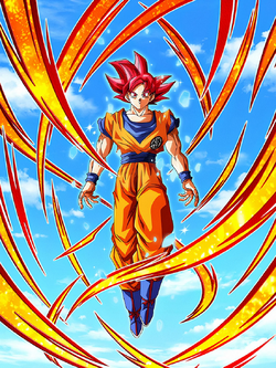 Divine Fighter Born of Light Super Saiyan God Goku