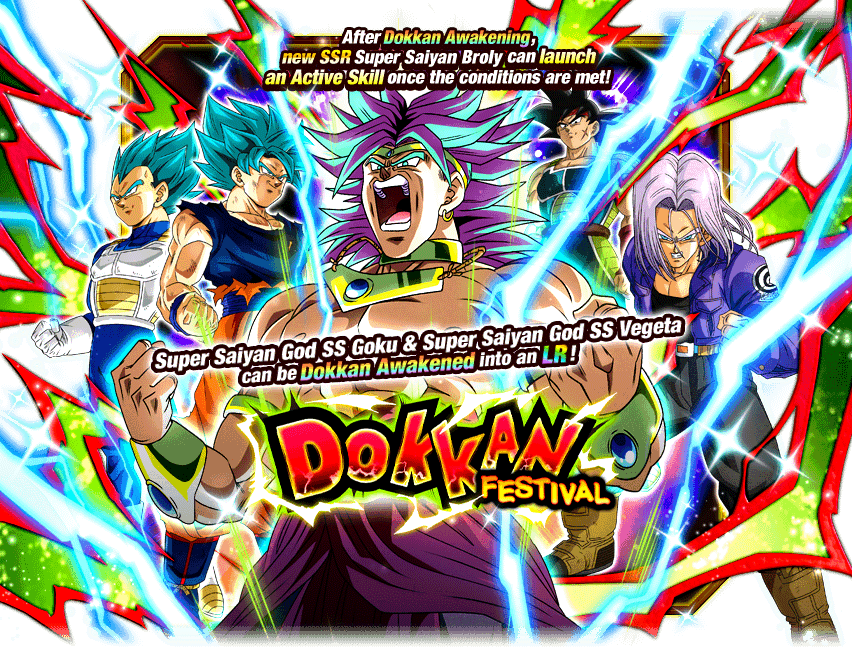 Dokkan Festival Super Saiyan Broly Dragon Ball Z Dokkan Battle