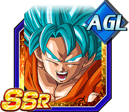 A God Evolved Super Saiyan God SS Goku Dragon Ball Z Dokkan