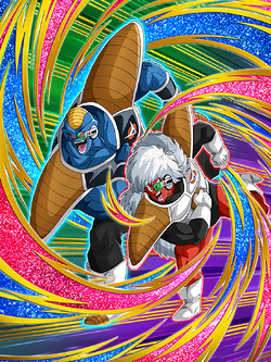 Red and Blue Light Orbs Jeice Burter Dragon Ball Z Dokkan