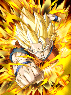 Leaping Ever Higher Super Saiyan Goku Dragon Ball Z Dokkan