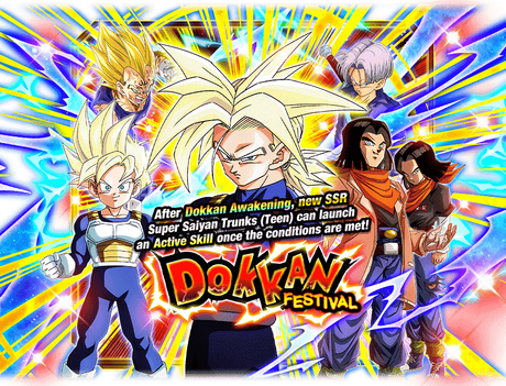 Dokkan Festival Super Saiyan Trunks Teen Dragon Ball Z Dokkan