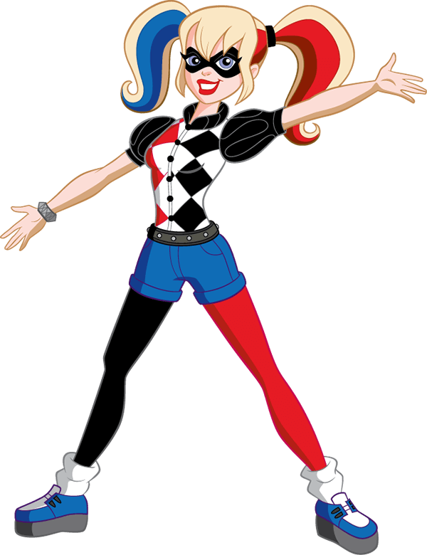 DC Super Hero Girls Harley Quinn Typographie Pull à Capuche Premium Enfant 