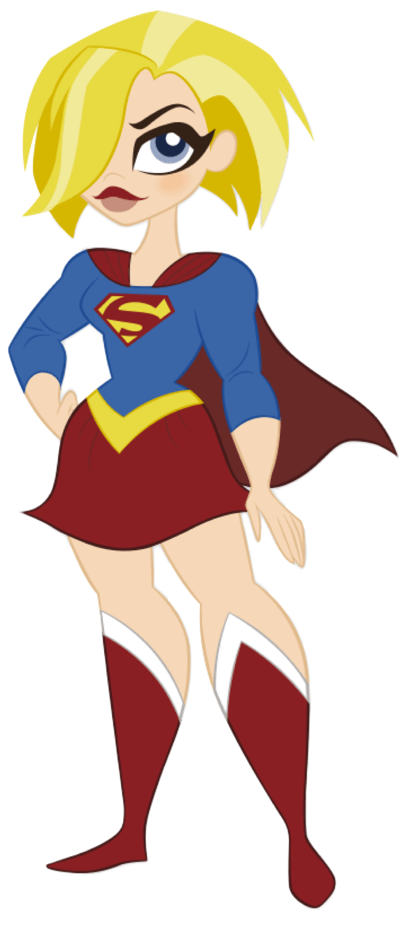 animated superwoman flying