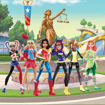 Superhero girl figures top