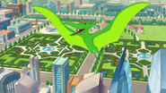 Beast Boy as Pteranodon