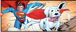Kent y Krypto se divierten en el parque
