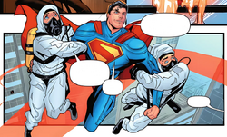 Superman salva a los científicos