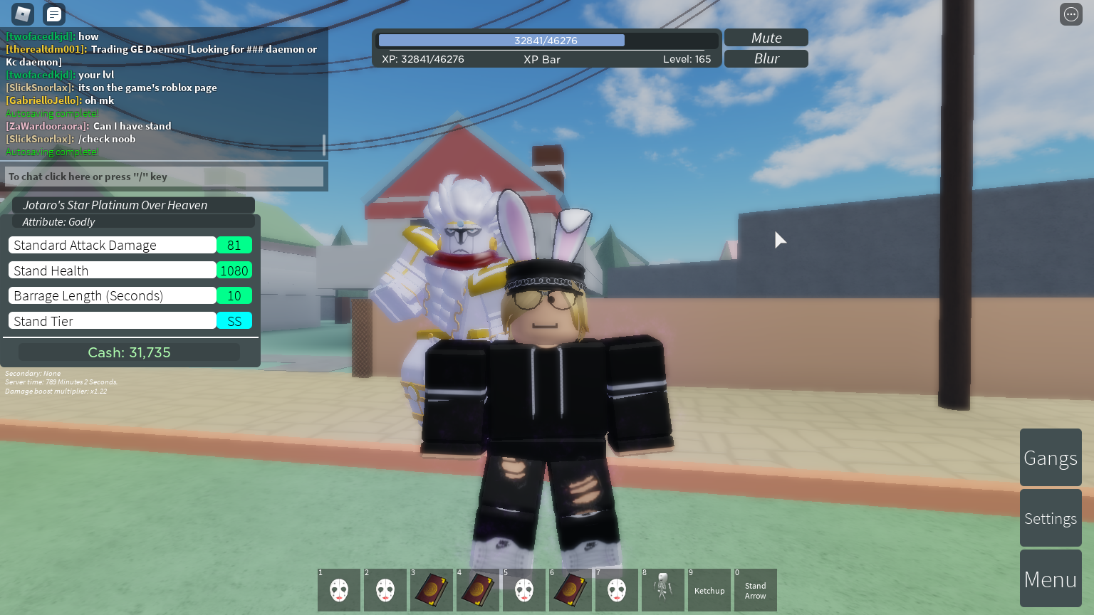 Trading Godly Jotaro S Star Platinum Over Heaven Looking For A High Attribute Weather Report Fandom - roblox weather report roblox