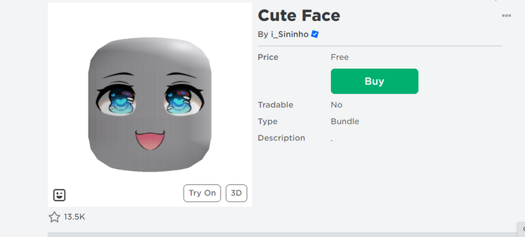 Face Free - Roblox