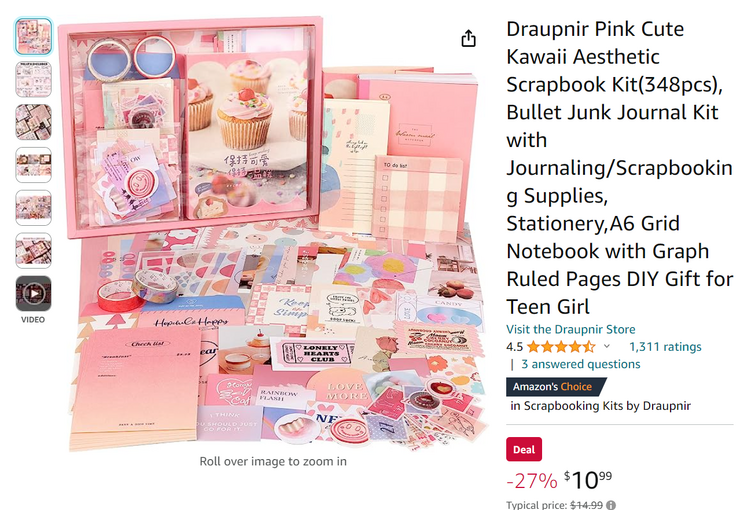 Just bought this super cute scrapbooking set!