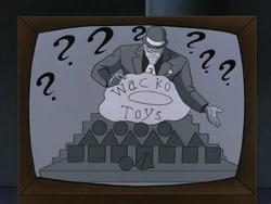 Riddler advertising Wacko Toys