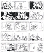 "Batman: Mystery of the Batwoman" storyboards Scene B230 onward by Jennifer Graves