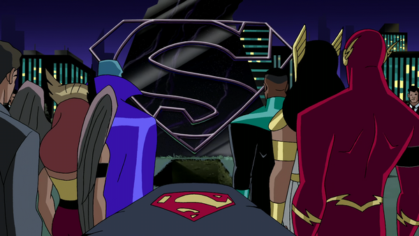 justice league unlimited superman flying