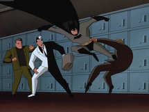 Batman thwarts thugs