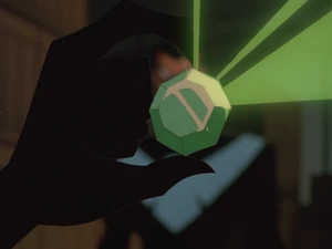  holding the Cat's Eye Emerald.