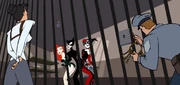  orders a guard to open the Gotham Girls' cell.