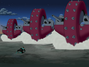 War Wheels in action