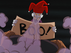 Joker Venom being dispersed as a toxic gas