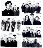 Original storyboards for Dan Turpin's funeral.