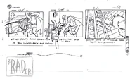 "Off Balance" storyboards Act III pg. 51 by Brad Rader.