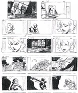 "Batman: Mystery of the Batwoman" storyboards Scene B243-B248 by Jennifer Graves
