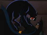 Batman fights a wildcat