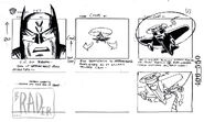 "Off Balance" storyboards Act III pg. 67 by Brad Rader.