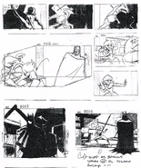 "Batman: Mystery of the Batwoman" storyboards Scene B248-B253 by Jennifer Graves