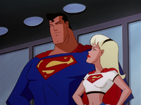 Superman meets Supergirl