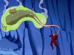 The Shoggoth attacks .