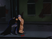 Batman and Leslie Thompkins mourn together