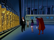 Lex Luthor in his cloning facility.