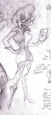 Paul Dini Harley Sketch