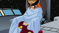 Flash and Hawkgirl sleep