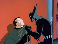 Batman interrogates Howard