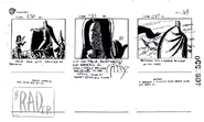 "Off Balance" storyboards Act III pg. 64 by Brad Rader.