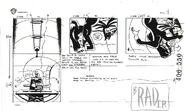 "Off Balance" storyboards Act III pg. 4 by Brad Rader.
