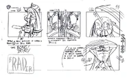 "Off Balance" storyboards Act III pg. 54 by Brad Rader.