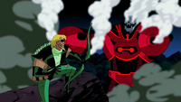 Green Arrow victorious.