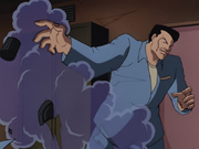 Batman defeats the Jazzman