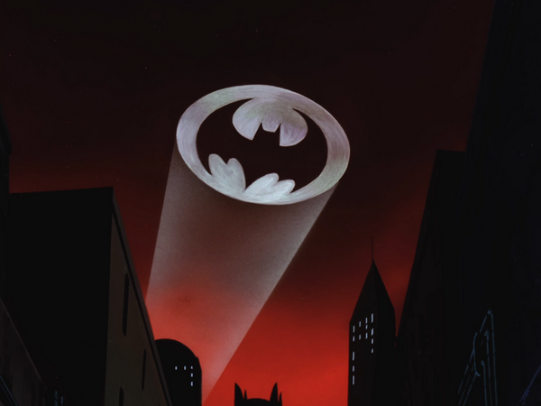 batman signal light in the sky