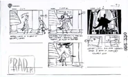 "Off Balance" storyboards Act III pg. 37 by Brad Rader.