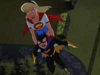 Batgirl and Supergirl