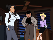 Caroline Greenway, Renee Montoya, and Dora Smithy